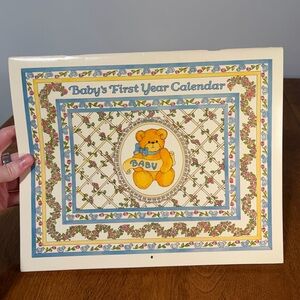 Vintage Baby’s First Year Calendar UNUSED w Stickers C.R. Gibson